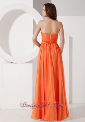 Orange Red Empire Evening Dress Under 150