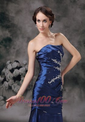 Royal Blue 17 Prom Dress Mermaid Brush