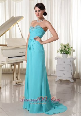 Under 150 Brush Aqua Blue Dress for Prom