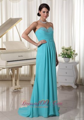 Under 150 Brush Aqua Blue Dress for Prom