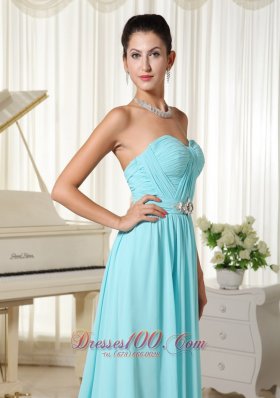 2013 Brush Prom Dress Aqua Blue Ruch