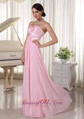 Baby Pink Beading Sweetheart Dress for Prom