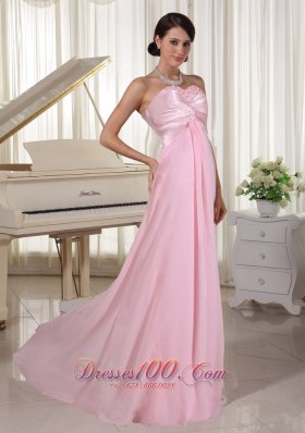 Baby Pink Beading Sweetheart Dress for Prom