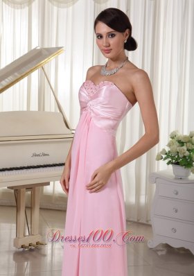 Baby Pink Beading Sweetheart Dress for Prom