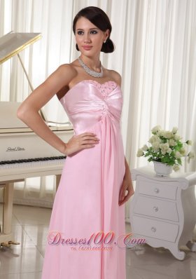 Baby Pink Beading Sweetheart Dress for Prom