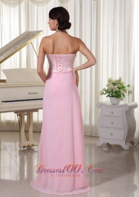 Baby Pink Beading Sweetheart Dress for Prom