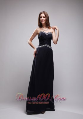 On Sale Black Sequins Prom Evening Dress