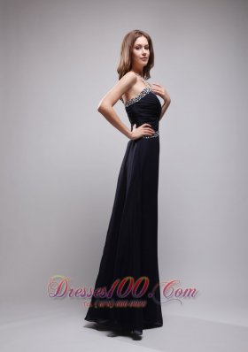 On Sale Black Sequins Prom Evening Dress