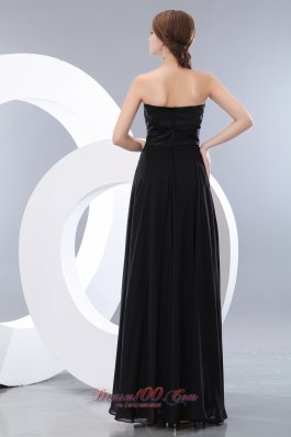 Exquisite Black Beading Little Back Dress Chiffon