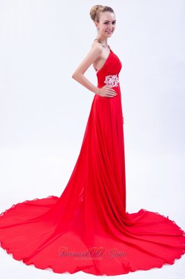 Chiffon Appliques Homecoming Dress One Shoulder