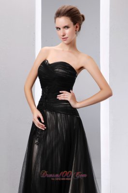 Black Empire Sweetheart Mother Dress Court Tulle