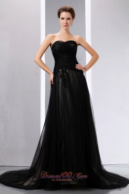 Black Empire Sweetheart Mother Dress Court Tulle