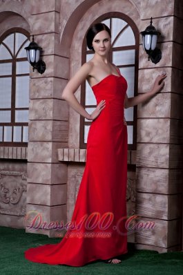 Beautiful One Shoulder Prom Dress Beading Back Cut