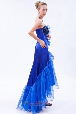 Fish Like High-low Mermaid Royal Blue Prom Dress
