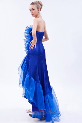 Fish Like High-low Mermaid Royal Blue Prom Dress