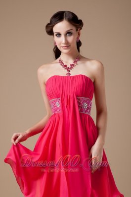 Draping Fabric Colorful Beaded Short Prom Dress