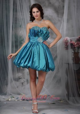 Fan Pattern Princess Beading Prom / Homecoming Dress