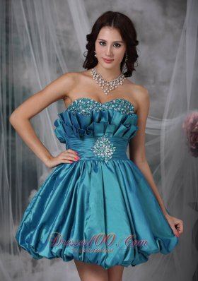 Fan Pattern Princess Beading Prom / Homecoming Dress