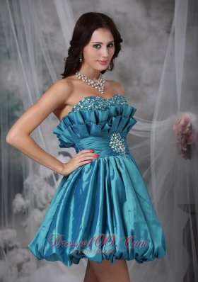 Fan Pattern Princess Beading Prom / Homecoming Dress