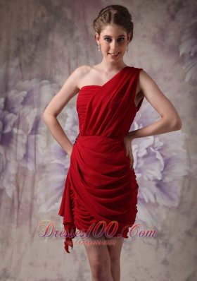 Bandage Style Column One Shoulder Prom Dress