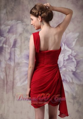 Bandage Style Column One Shoulder Prom Dress