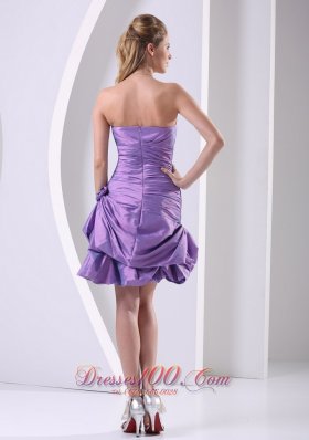 Ruched Bowknot Knee-length Club Cocktail Dress