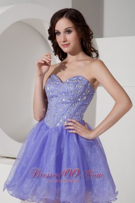 Short Prom Dress Beading Bodice Mini Sweetheart