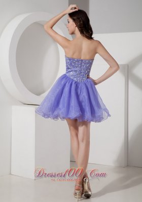 Short Prom Dress Beading Bodice Mini Sweetheart