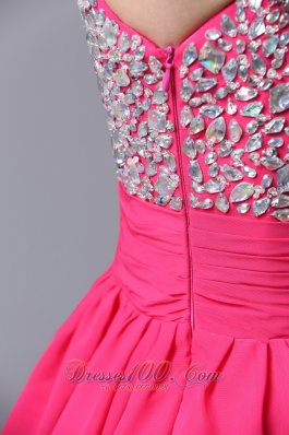 Beading Straps A-Line Cocktail Short Prom Dress