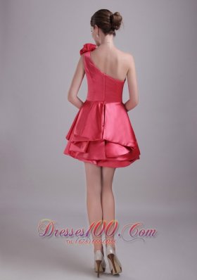 Princess One Shoulder Rhinestone Prom Homecoming Dress