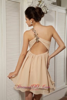Appliques One Strap Prom / Homecoming Dress Empire