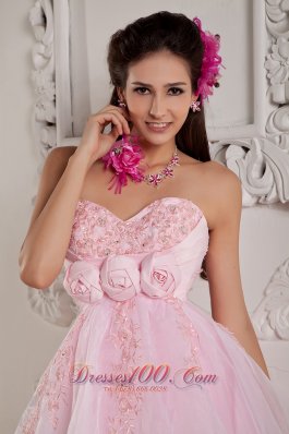  Baby Pink A-line / Princess Sweetheart Cocktail Dress