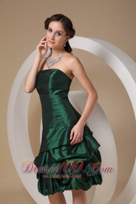 Ruffles Column Knee-length Prom / Homecoming Dress