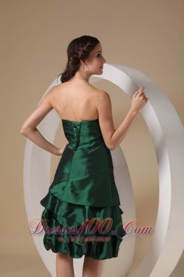 Ruffles Column Knee-length Prom / Homecoming Dress