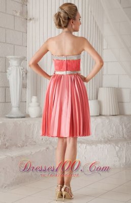 Accordion pleats Watermelon Knee-length Knee-length