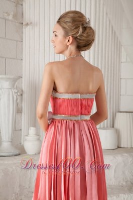 Accordion pleats Watermelon Knee-length Knee-length