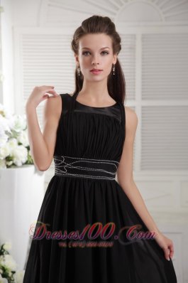 Nifty Scoop Bridesmaid Dress Knee-length Chiffon Beading