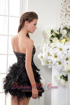 Hot Sweetheart Short Organza Ruffles Homecoming Dress