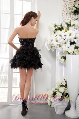 Hot Sweetheart Short Organza Ruffles Homecoming Dress