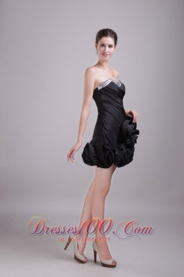 Sexy Ruched Prom Nightclub Gown Sweetheart Mini-length Satin