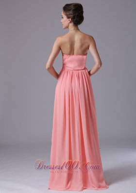 Watermelon Sweetheart Floor-length 2013 Prom Dress Ruched In Ann Arbor Michigan