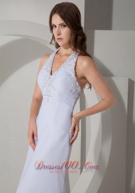 Wonderful Halter Wedding Dress Chiffon On Sale