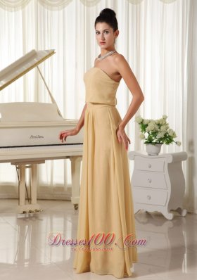 Champagne Empire Homecoming Dress Chiffon For You