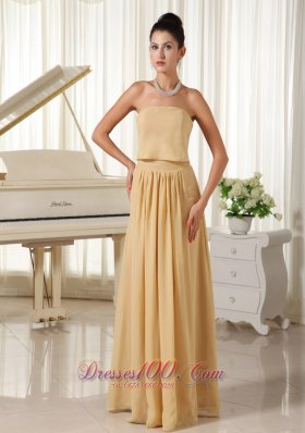 Champagne Empire Homecoming Dress Chiffon For You