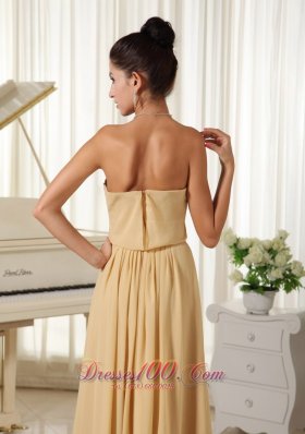 Champagne Empire Homecoming Dress Chiffon For You