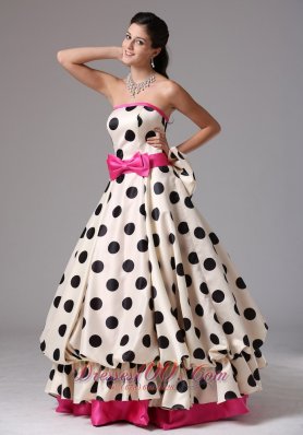 Multi-color Prom Graduation Dress Bows Strapless