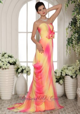 Multi-color Floral Sweetheart Maxi Gowns On Sale