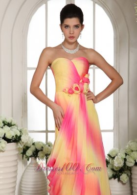 Multi-color Floral Sweetheart Maxi Gowns On Sale