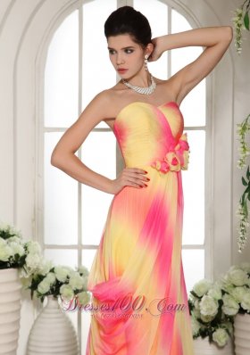 Multi-color Floral Sweetheart Maxi Gowns On Sale