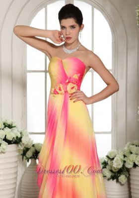 Multi-color Floral Sweetheart Maxi Gowns On Sale